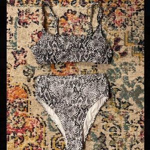 Snake Print Bathing Suit
